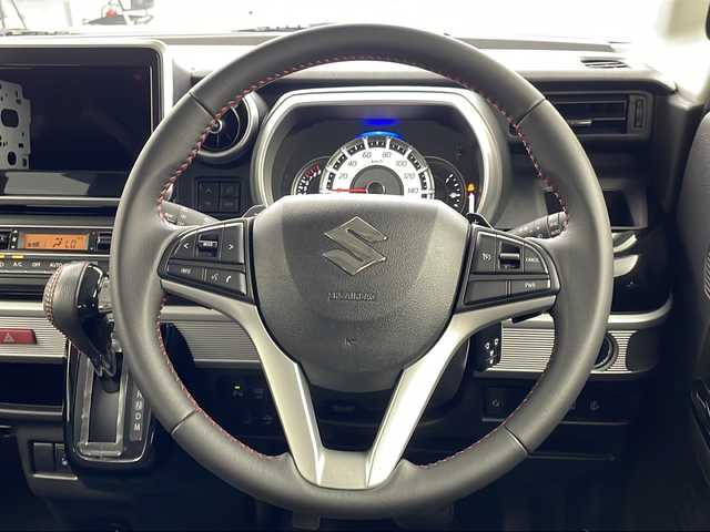スズキ スペーシア カスタム HYBRID XS ターボ 岐阜県 2020(令2)年 5.2万km ピュアホワイトパール/ブラック2トーン BLESS CREATIONフルエアロ/スズキセーフティサポート/デュアルセンサーブレーキサポート/コーナーセンサー/クルーズコントロール/両側パワースライドドア/ハーフレザーシート/シートヒーター/革巻きステアリング/ステアリングスイッチ/パドルシフト/スマートキー/プッシュスタート/LEDヘッドライト/純正AW/純正ラバーフロアマット/純正ドアバイザー