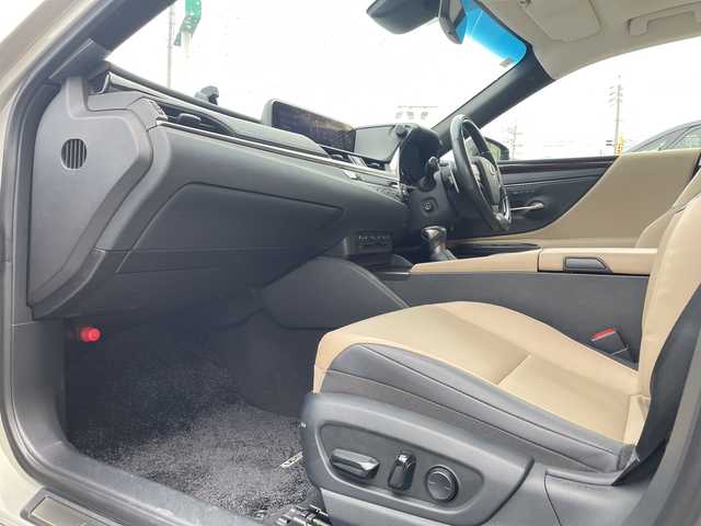 レクサス ＥＳ 300h 長野県 2019(令1)年 2.8万km アイスエクリュマイカメタリック 禁煙車/純正ナビ（CD/フルセグTV/Bluetooth）/セーフティセンス/・プリクラッシュセーフティ/・レーントレーシングアシスト/・アダプティブハイビームシステム/・レーダークルーズコントロール/・ロードサインアシスト/・先行車発進告知機能/・ドライバー異常時対応システム/・パーキングサポートブレーキ/バックカメラ/サンルーフ/ビルトインETC2.0/ドライブレコーダー/前席シートヒーター/前席ベンチレーション/前席パワーシート（運転席メモリー機能付）/ウッドコンビステアリング/パドルシフト/ステアリングスイッチ/ステアリングヒーター/電動パーキングブレーキ/ブレーキホールド/LEDヘッドライト/オートライト/スマートキー/Pスタート/電動格納ミラー/電動リアサンシェード/純正17インチAW/純正フロアマット/社外AWスタッドレス積み込み