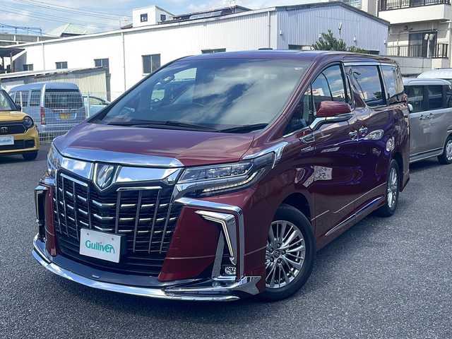 トヨタ アルファードハイブリット SR 東京都 2019(令1)年 2.5万km ダークレッドマイカメタリック ワンオーナー/純正メモリナビ/JBLサウンドシステム/モデリスタエアロ/純正フリップダウンモニター/アダプティブクルーズコント/フルセグテレビ/全方位カメラ/レザーシート/パワーシート/シートヒーター/エアーシート/パワーバックドア/両側パワースライドドア/ETC2.0/LEDヘッドライト/PCS/BSM