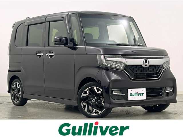 ホンダ Ｎ ＢＯＸ カスタム G L ターボ ホンダセンシング 宮城県 2019(令1)年 4.9万km プレミアムベルベットパープル・パール 禁煙車/Honda SENSING/・衝突軽減ブレーキ/・路外逸脱抑制機能/・先行車発進お知らせ機能/・アダプティブクルーズコントロール/・車線維持支援システム/・オートハイビーム/純正7型ナビ/・BT.CD.DVD.SD/・フルセグTV/バックカメラ/両側パワースライドドア/ハーフレザーシート/・前席シートヒーター/パドルシフト/ステアリングヒーター/ビルトインETC/純正ドライブレコーダー（FR）/LEDヘッドライト/LEDフォグライト/シーケンシャルランプ/プッシュスタート/スマートキー×2/アイドリングストップ/横滑り防止/純正15インチAW/純正フロアマット/ロールサンシェード