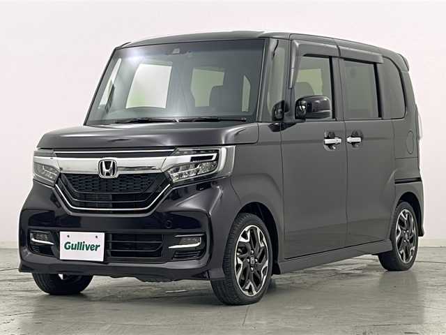 ホンダ Ｎ ＢＯＸ カスタム G L ターボ ホンダセンシング 宮城県 2019(令1)年 4.9万km プレミアムベルベットパープル・パール 禁煙車/Honda SENSING/・衝突軽減ブレーキ/・路外逸脱抑制機能/・先行車発進お知らせ機能/・アダプティブクルーズコントロール/・車線維持支援システム/・オートハイビーム/純正7型ナビ/・BT.CD.DVD.SD/・フルセグTV/バックカメラ/両側パワースライドドア/ハーフレザーシート/・前席シートヒーター/パドルシフト/ステアリングヒーター/ビルトインETC/純正ドライブレコーダー（FR）/LEDヘッドライト/LEDフォグライト/シーケンシャルランプ/プッシュスタート/スマートキー×2/アイドリングストップ/横滑り防止/純正15インチAW/純正フロアマット/ロールサンシェード
