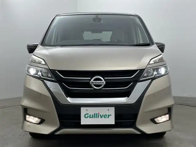 日産 セレナ ハイウェイスター G プロパイロットED 岡山県 2016(平28)年 6.7万km カシミヤグレージュ 2トーン 純正９インチナビ　/（CD/DVD/BT/フルセグ）/型式：MM516D－L/純正１１インチフリップダウンモニター　/プロパイロット　/衝突軽減ブレーキ　/オートブレーキホールド/両側電動スライド　/アラウンドビューモニター/デジタルインナーミラー　/ビルトインＥＴＣ　/ＬＥＤヘッドライト/フォグランプ　/純正ドライブレコーダー（前）　/コーナーセンサー前後/パーキングアシスト/ＵＳＢ接続/取扱説明書/スペアキー×１