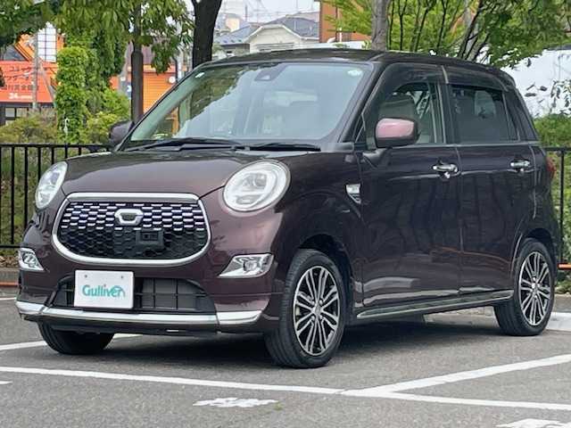 ダイハツ キャスト スタイル G SAⅡ 宮城県 2015(平27)年 3.6万km プラムブラウンクリスタルマイカ 4WD/純正ナビ/フルセグTV/バックカメラ/衝突被害軽減ブレーキ/横滑り防止装置/アイドリングストップ/プッシュスタート/スマートキー/ステアリングスイッチ/革巻きステアリング/LEDヘッドライト/オートライト