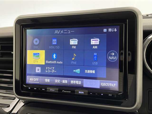 スズキ スペーシア カスタム HYBRID XS 宮崎県 2019(平31)年 6.1万km ブルーイッシュブラックパール3 禁煙車/衝突被害軽減ブレーキ/社外8型ナビTV/（カロッツェリア/AVIC-RLS901/CD/DVD/Bluetooth/フルセグTV)/社外ドライブレコーダー/純正LEDオートライト/純正LEDフォグ/純正15インチアルミ/純正エアロ/純正ルーフエンドスポイラー/純正セキュリティアラーム/純正フロアマット/両側電動スライドドア/クリアランスソナー/レーンディパーチャーアラート/エネチャージ/ウインカードアミラー/リアサーキュレーター/オートエアコン/ハーフレザーシート/シートヒーター/ピアノブラックパネル/本革巻ハンドル/スマートキー/プッシュエンジンスタート
