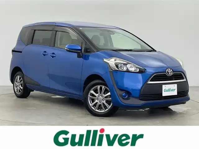 トヨタ シエンタ X 富山県 2018(平30)年 7.7万km コバルトブルーメタリック 社外ナビ（AM/FM/DVD/BT）/バックカメラ/ETC/片側パワースライドドア/衝突被害軽減システム/レーンキープアシスト/横滑り防止装置/社外アルミホイール/社外フロアマット/LEDライト/オートマチックハイビーム/電動格納ミラー/純正CPてっちんホイール付冬タイヤ有/スマートキー/スペアキー