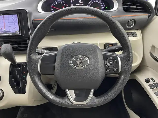 トヨタ シエンタ X 富山県 2018(平30)年 7.7万km コバルトブルーメタリック 社外ナビ（AM/FM/DVD/BT）/バックカメラ/ETC/片側パワースライドドア/衝突被害軽減システム/レーンキープアシスト/横滑り防止装置/社外アルミホイール/社外フロアマット/LEDライト/オートマチックハイビーム/電動格納ミラー/純正CPてっちんホイール付冬タイヤ有/スマートキー/スペアキー