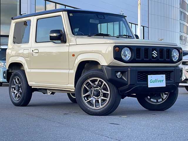 スズキ ジムニー XC 青森県 2020(令2)年 7.9万km シフォンアイボリーメタリックブラック2トーンルーフ ・衝突軽減ブレーキ/・レーンキープアシスト/・クルーズコントロール/・社外ナビ/・Bluetooth/・フルセグ/・バックカメラ/・USBポート/・ドライブレコーダー/・ETC/・純正LEDフォグ/・純正16AW/・プッシュスタート/・スマートキー/・背面タイヤ/・アイドリングストップ/・ダウンヒルアシスト/・シートヒーター/・ミラーヒーター/・ブラックルーフ