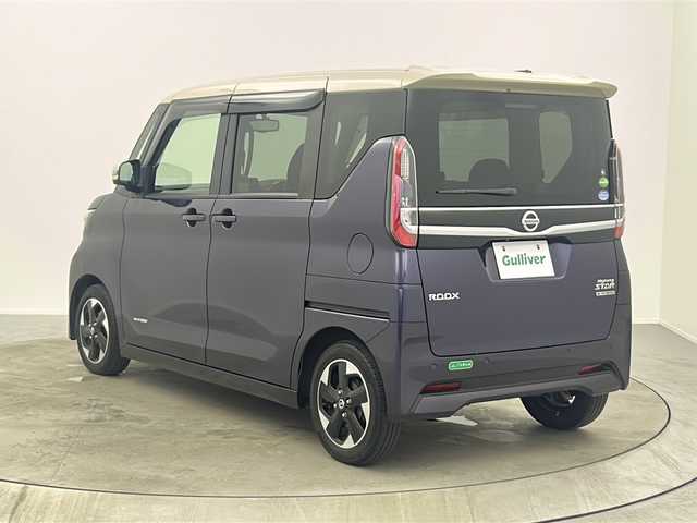 日産 ルークス HWS X プロパイロットED 大阪府 2021(令3)年 2.8万km パープル 社外ナビ　/フルセグTV　BT　DVD再生機能　USB/アラウンドビューモニター　/純正ＥＴＣ　/前後コーナーセンサー　/オートライト/オートハイビーム　/レーンキープアシスト　/ＬＥＤヘッドライト　/両側パワースライドドア/前後ドライブレコーダー/アイドリングストップ/追従型クルーズコントロール/衝突被害軽減システム/純正アルミホイール/純正フロアマット