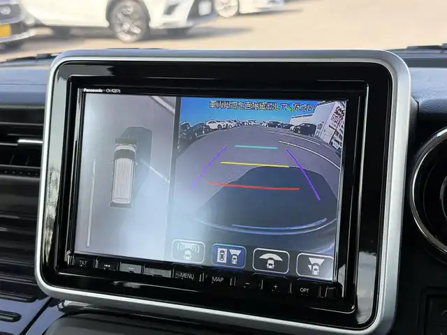 スズキ スペーシア カスタム HYBRID XS 大分県 2022(令4)年 1.2万km ピュアホワイトP ・純正ナビ(CD/DVD/SD/BT/USB)/・全方位カメラ/・フルセグテレビ/・衝突軽減ブレーキ/・コーナーセンサー/・両側パワースライド/・ヘッドアップディスプレイ/・レーダークルーズコントロール/・ETC/・ドライブレコーダー/・運転席シートヒーター/・スマートキー/・プッシュスタートボタン/・純正アルミホイール