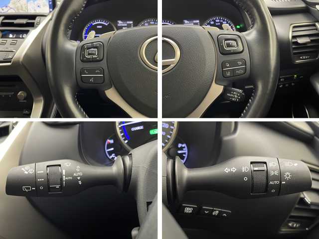 レクサス ＮＸ 300h Iパッケージ 宮崎県 2018(平30)年 4.1万km ソニッククォーツ 禁煙車/レクサスセーフティシステム/純正9.8型ナビTV/（CD/DVD/MSV/Bluetooth/FMAM/フルセグTV)/純正ビルトイン2.0ETC/純正3眼LEDオートライト/純正LEDフォグ/純正18インチアルミ/純正フロアマット/社外ドライブレコーダー/プリクラッシュセーフティ/アダプティブクルーズコントロール/レーンディパーチャーアラート/オートマチックハイビーム/ブラインドスポットモニター/パノラミックビューモニター/クリアランスソナー/黒本革シート/パワーシート/シートヒーター/ステアリングヒーター/パワーチルトステアリング/パワーバックドア/パドルシフト/オートエアコン（ナノイー）/オート電動格納ミラー/スマートキー/プッシュエンジンスタート/スペアキー/新車時保証書/取扱い説明書
