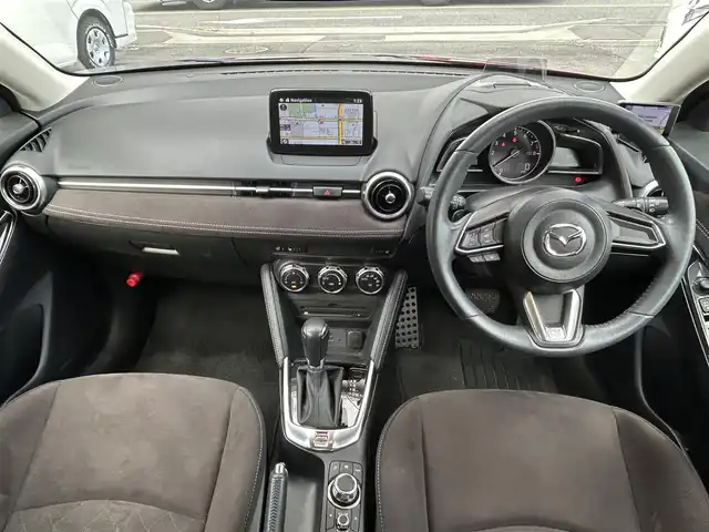 マツダ デミオ 15Sミストマルーン 奈良県 2019(平31)年 2.8万km ソウルレッドクリスタルM ワンオーナー/純正メモリナビ/シートヒーター/パドルシフト/スポーツモード/レーダ探知機/純正フロアマット/純正アルミ/ドラレコ/Bluetooth/バックカメラ/Pウィンドウ/Pステアリング/スマートキー/オートライト/スペアキー/保証書/記録簿/取扱説明書