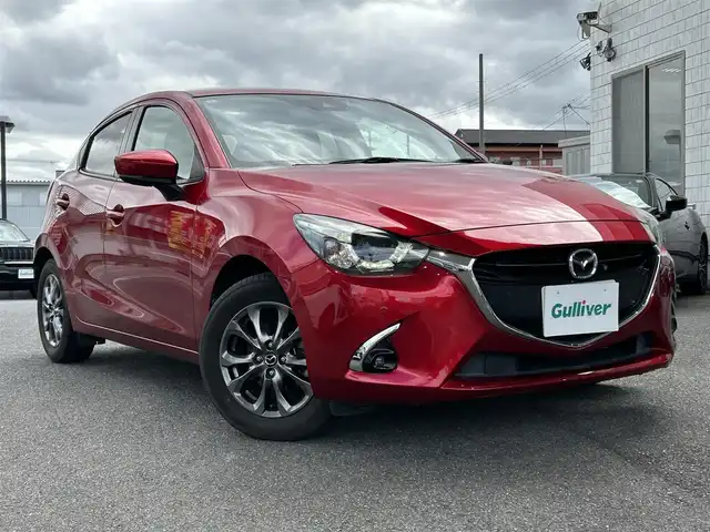 マツダ デミオ 15Sミストマルーン 奈良県 2019(平31)年 2.8万km ソウルレッドクリスタルM ワンオーナー/純正メモリナビ/シートヒーター/パドルシフト/スポーツモード/レーダ探知機/純正フロアマット/純正アルミ/ドラレコ/Bluetooth/バックカメラ/Pウィンドウ/Pステアリング/スマートキー/オートライト/スペアキー/保証書/記録簿/取扱説明書