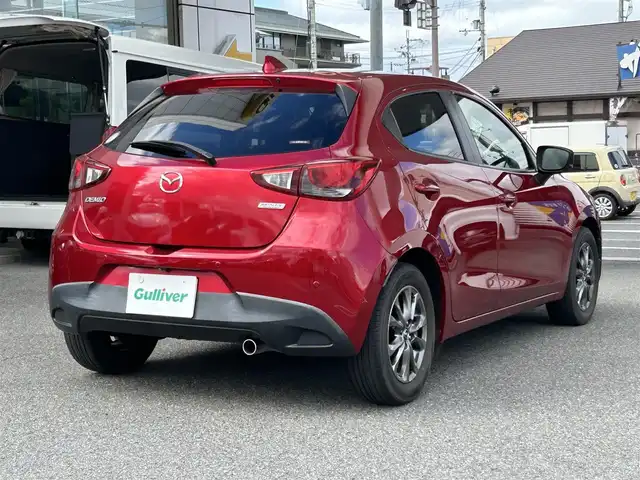 マツダ デミオ 15Sミストマルーン 奈良県 2019(平31)年 2.8万km ソウルレッドクリスタルM ワンオーナー/純正メモリナビ/シートヒーター/パドルシフト/スポーツモード/レーダ探知機/純正フロアマット/純正アルミ/ドラレコ/Bluetooth/バックカメラ/Pウィンドウ/Pステアリング/スマートキー/オートライト/スペアキー/保証書/記録簿/取扱説明書