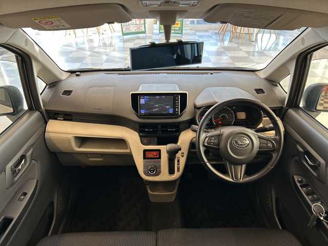 ダイハツ ムーヴ X ターボ 岐阜県 2016(平28)年 1.3万km シルバー 社外ナビ/取説/プッシュスタート/スマートキー/ヘッドライト光軸調整/バックモニター/フルセグ/純正マット/ベンチシート/純正アルミホイール/ハロゲンライト/Bluetooth/ドアバイザー/CD／DVDチェンジャー