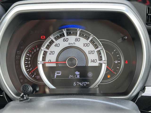 スズキ スペーシア カスタム HYBRID XS 佐賀県 2020(令2)年 6.8万km ブルーイッシュブラックパール3 デュアルセンサーブレーキサポート/リアセンサー/純正8型SDナビ/・全方位カメラ/・フルセグTV/BT/CD/DVD/・TVキャンセラー/純正ドラレコ(DRV518S)/両側パワースライドドア/純正15インチAW/LEDヘッドライト/オートライト/フォグランプ/ハーフレザーシート（合皮）/シートヒーター/ETC/ヘッドアップディスプレイ/革巻きステアリング/リアサーキュレーター/リアサンシェード/リアシートテーブル/電動格納ミラー/フロアマット/ドアバイザー/エアバックW/スペアキー×1