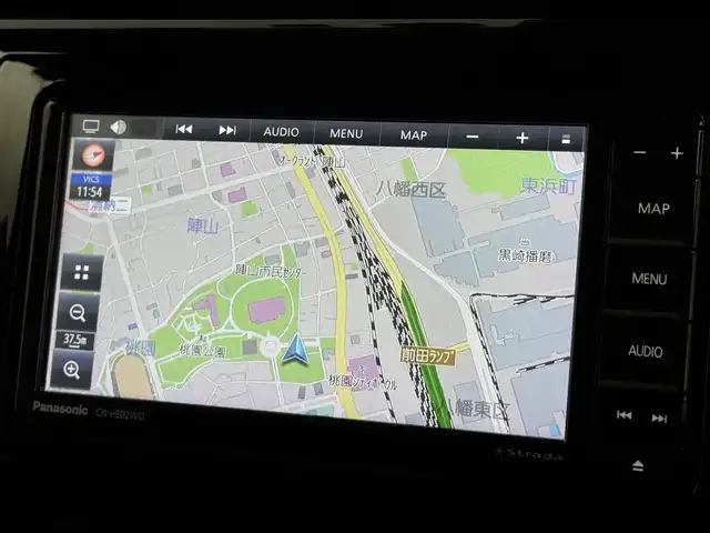 ダイハツ トール カスタムG 福岡県 2023(令5)年 5.4万km ブラックマイカメタリック アルパインフリップダウンモニター　/両側パワースライドドア　/社外ナビ　/全方位カメラ　/ＥＴＣ　/レーダークルコン　/衝突軽減　/レーンキープ　/コーナーセンサー　/横滑り防止　/アクセル踏み間違い　/アイドリング/LED