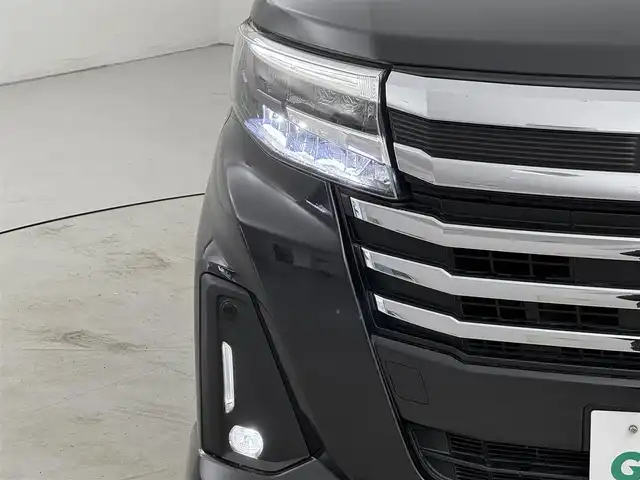 ダイハツ トール カスタムG 福岡県 2023(令5)年 5.4万km ブラックマイカメタリック アルパインフリップダウンモニター　/両側パワースライドドア　/社外ナビ　/全方位カメラ　/ＥＴＣ　/レーダークルコン　/衝突軽減　/レーンキープ　/コーナーセンサー　/横滑り防止　/アクセル踏み間違い　/アイドリング/LED