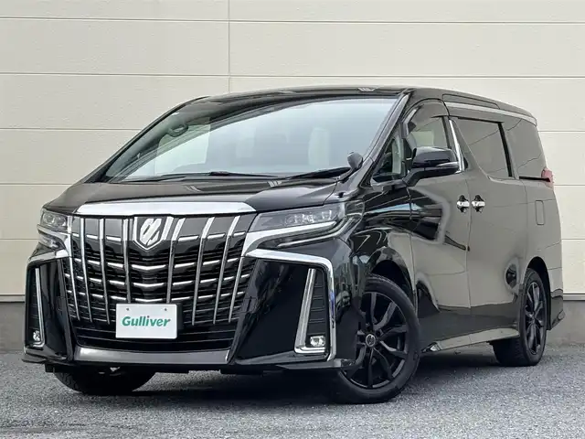 トヨタ アルファード S 茨城県 2021(令3)年 4.8万km ブラック 純正メモリナビ(AM/FM/BT/Miracast)/バックカメラ/追従型クルーズコントロール/両側パワースライドドア/ビルトインETC/LEDヘッドライト/フルセグTV/後席モニター/オットマン/レーンキープアシスト/前後コーナーセンサー/W+サイドエアバック/パワーステアリング/社外アルミホイール(MAK)