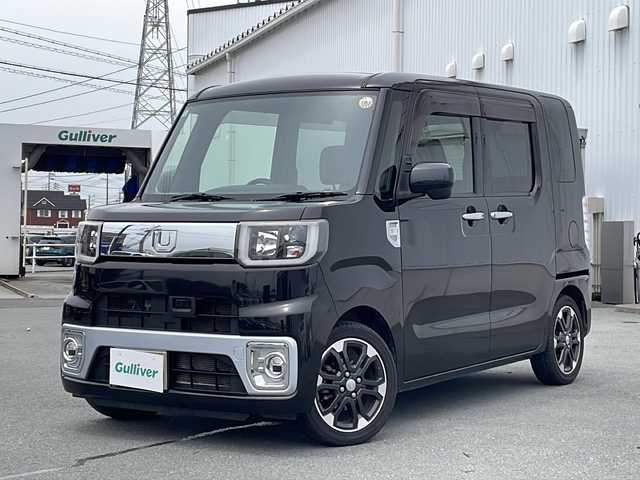 ダイハツ ウェイク G SA 三重県 2016(平28)年 6.6万km ブラックマイカメタリック プッシュスタート/電動格納ミラー/両側パワースライドドア/横滑り防止/衝突軽減ブレーキ/ステアリングスイッチ/革巻きステアリング/オートライト/USB入力端子1ヶ所/HDMI入力端子1ヶ所/純正フロアマット/純正ドアバイザー/デジタルインナーミラー/前後ドライブレコーダー/リアサンシェード/スペアキー/純正8型ナビ(AM/FM/CD/DVD/TV/BT)/バックカメラ/純正フードガーニッシュ(車載)/純正フォグライト(車載)/取扱説明書/ナビ取扱説明書/保証書/ワンオーナー/禁煙車
