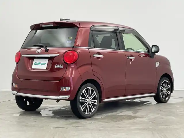ダイハツ キャスト スタイル GターボプライムコレSAⅢ 新潟県 2019(令1)年 2.7万km ファイアークォーツレッドM ワンオーナー/純正メモリナビ【NSZN-W69D】/　フルセグTV/Bluetooth/CD/DVD/ハーフレザーシート/前席シートヒーター/衝突被害軽減ブレーキ/後方コーナーセンサー/レーンキープアシスト/オートマチックハイビーム/全方位モニター/ドライブレコーダー/ETC/アイドリングストップ/LEDヘッドライト/横滑り防止装置/オートライト/レザーステアリング/ステアリングスイッチ/禁煙車
