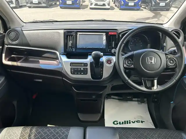 ホンダ Ｎ ＷＧＮ カスタム G Lパッケージ 兵庫県 2015(平27)年 6.7万km スマートブラック 純正SDナビ/ワンセグTV/プッシュスタート/CD/DVD/クルーズコントロール/CTBA/ハーフレザーシート/BTオーディオ/バックカメラ/スマートキー/ステアリングスイッチ/オートライト/オートエアコン/電格ミラー