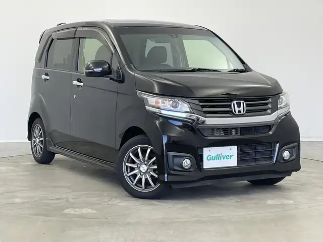 ホンダ Ｎ ＷＧＮ カスタム G Lパッケージ 新潟県 2015(平27)年 6.7万km スマートブラック 純正SDナビ/ワンセグTV/プッシュスタート/CD/DVD/クルーズコントロール/CTBA/ハーフレザーシート/BTオーディオ/バックカメラ/スマートキー/ステアリングスイッチ/オートライト/オートエアコン/電格ミラー