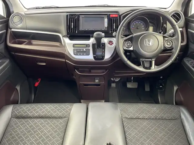 ホンダ Ｎ ＷＧＮ カスタム G Lパッケージ 新潟県 2015(平27)年 6.7万km スマートブラック 純正SDナビ/ワンセグTV/プッシュスタート/CD/DVD/クルーズコントロール/CTBA/ハーフレザーシート/BTオーディオ/バックカメラ/スマートキー/ステアリングスイッチ/オートライト/オートエアコン/電格ミラー
