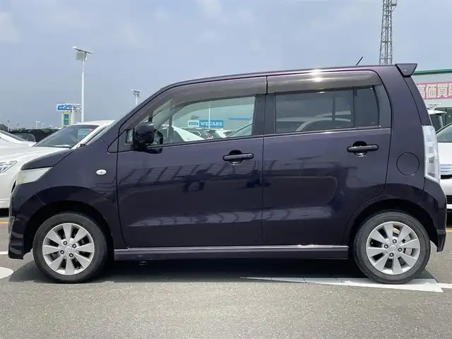 スズキ ワゴンＲ スティングレー X 佐賀県 2009(平21)年 8.6万km ミステリアスバイオレットパール 社外7型HDDナビゲーション「AVN669HD」/・AM/FM/Bluetooth/CD/DVD/フルセグTV//革巻きステアリング/ドアバイザー/スマートキー/プッシュスタート/オートエアコン/ETC/電動格納ドアミラー