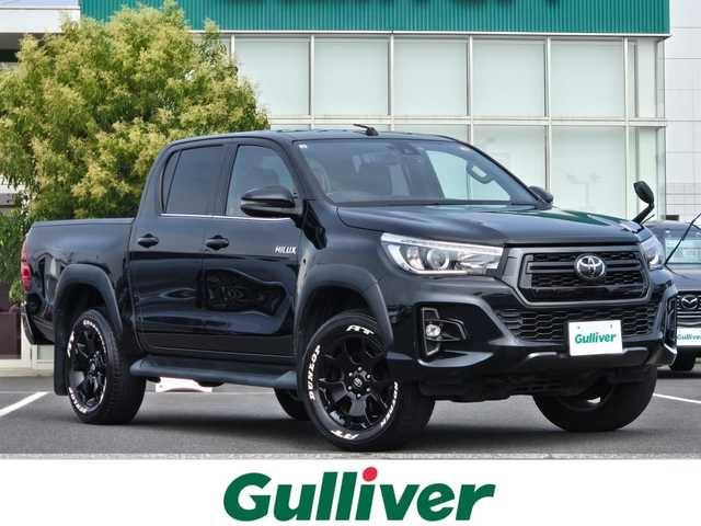 トヨタ ハイラックス Z ブラックラリーエディション 鹿児島県 2019(令1)年 4.6万km アティチュードブラックマイカ ターボ車　/ＡＬＰＩＮＥナビ　/ＥＴＣ　/レーダークルーズコントロール　/Ｂｌｕｅｔｏｏｔｈオーディオ　/ブラックＥＤ専用オプティトロンメーター　/排ガス浄化スイッチ　/前方ドライブレコーダー　/プリクラッシュセーフティ/ダウンヒルアシストコントロール/レーンディパーチャーアラート/ロードサインアシスト/リアデフロック/先行車発進告知機能/ホワイトレター純正タイヤ/ブラックED専用ブラックアルミホイール(18インチ)/プッシュスタート/スマートキー/バックカメラ/フルセグテレビ/エアバッグ(W+サイド)/カーテンエアバッグ