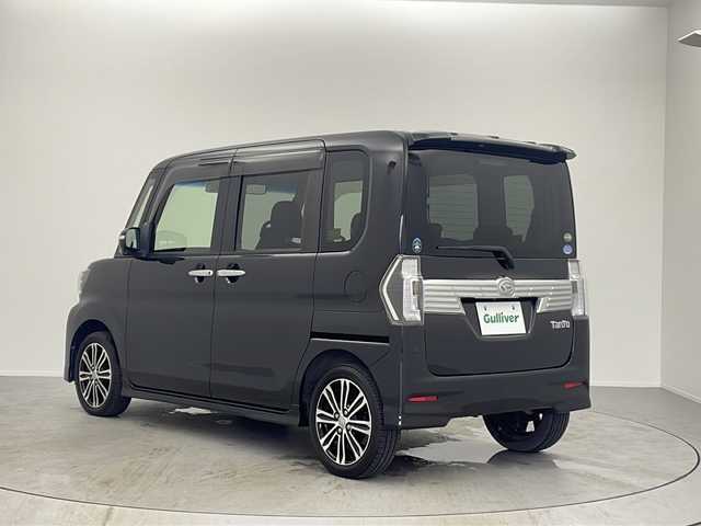 ダイハツ タント カスタム RS トップED SAⅡ 大阪府 2016(平28)年 5.2万km ブラックマイカメタリック 純正ナビ　/両側パワースライドドア　/コーナーセンサー　/ＥＴＣ車載器　/ＣＤ/ＤＶＤ　/バックカメラ　/オートライト/ヘッドライト　/純正フロアマット　/ハーフレザーシート　　/ベンチシート