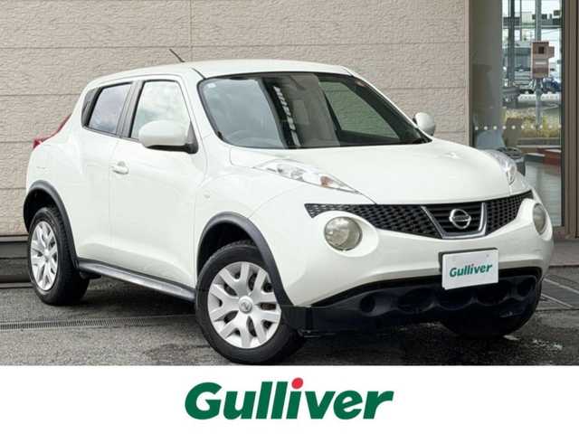 日産 ジューク 15RX 兵庫県 2011(平23)年 18.6万km ホワイトパール 社外ナビ/(CD/USB/AM/FM)/ETC/オートライト/スマートキー/社外フロアマット/電動格納ミラー/ヘッドライトレベライザー