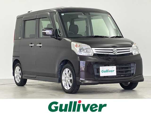 スズキ スペーシア X リミテッド 千葉県 2014(平26)年 12.2万km アーバンブラウンパールメタリック オーディオ（DEH-380）/(FM/AM/CD)/アイドリングストップ/前席シートヒーター/純正フロアマット/衝突軽減ブレーキ/両側パワースライドドア/純正14インチAW/サイドバイザー/スマートキー/プッシュスタート