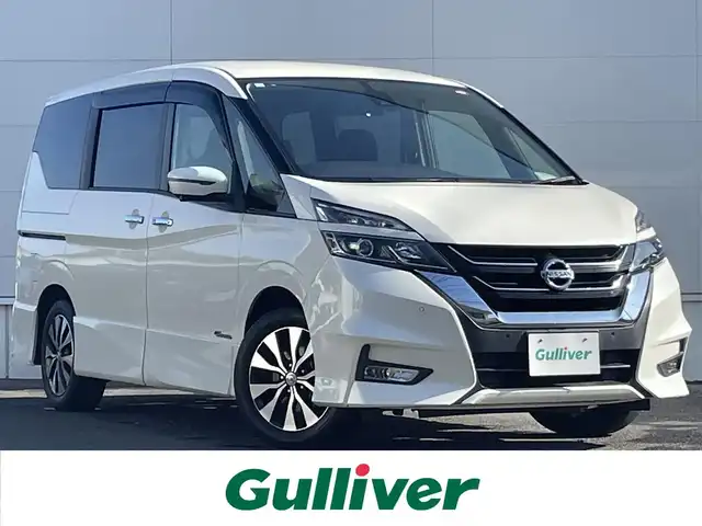 日産 セレナ ハイウェイスター 佐賀県 2016(平28)年 5.7万km ブリリアントホワイトパール プロパイロット/・インテリジェントクルーズコントロール/・車線維持機能/エマージェンシーブレーキ/純正9インチナビ/・TV/CD/DVD/BT/アラウンドビューモニター/スマートインナーミラー/両側パワースライドドア/ワンタッチパワースライド/ハンズフリーオートスライドドア/前後コーナーセンサー/LEDヘッドライト/フォグランプ/オートライト/純正１６インチアルミホイール/ステアリングスイッチ/革巻きステアリング/ビルトインETC/プッシュスタート