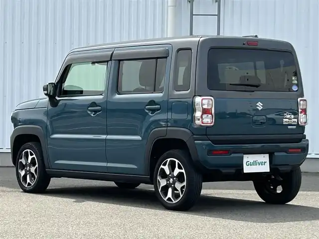 スズキ ハスラー HYBRID X 愛媛県 2021(令3)年 3.6万km デニムブルー ガンメタリック 2トーン 社外ナビ/フルセグTV/シートヒータ/ETC/ドライブレコーダー前後/LEDオートライト/レーンキープアシスト/純正フロアマット/コーナーセンサー/横滑り防止装置/Bluetooth/USB入力端子/パーキングアシスト/純正15AW/スマートキー/スペアキー１本/衝突被害軽減システム/エアバッグW＋サイド/カーテンエアバッグ/アイドリングストップ