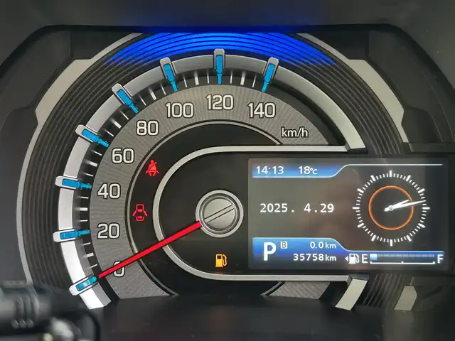 スズキ ハスラー HYBRID X 愛媛県 2021(令3)年 3.6万km デニムブルー ガンメタリック 2トーン 社外ナビ/フルセグTV/シートヒータ/ETC/ドライブレコーダー前後/LEDオートライト/レーンキープアシスト/純正フロアマット/コーナーセンサー/横滑り防止装置/Bluetooth/USB入力端子/パーキングアシスト/純正15AW/スマートキー/スペアキー１本/衝突被害軽減システム/エアバッグW＋サイド/カーテンエアバッグ/アイドリングストップ