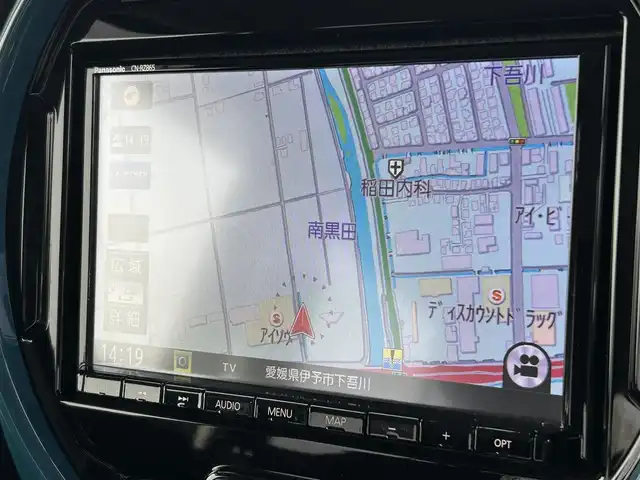 スズキ ハスラー HYBRID X 愛媛県 2021(令3)年 3.6万km デニムブルー ガンメタリック 2トーン 社外ナビ/フルセグTV/シートヒータ/ETC/ドライブレコーダー前後/LEDオートライト/レーンキープアシスト/純正フロアマット/コーナーセンサー/横滑り防止装置/Bluetooth/USB入力端子/パーキングアシスト/純正15AW/スマートキー/スペアキー１本/衝突被害軽減システム/エアバッグW＋サイド/カーテンエアバッグ/アイドリングストップ