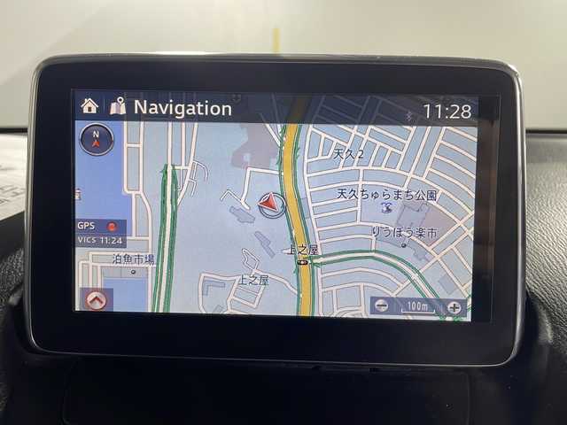 マツダ デミオ XD ツーリング 沖縄県 2015(平27)年 9万km メテオグレーマイカ 県外仕入/禁煙車/純正ナビ/ CD/DVD/Bluetooth/フルセグTV/スマートシティブレーキ/ヘッドアップディスプレイ/クルーズコントロール/ETC/ステアリングスイッチ/パドルシフト/ターボ/スペアキー/純正アルミホイール