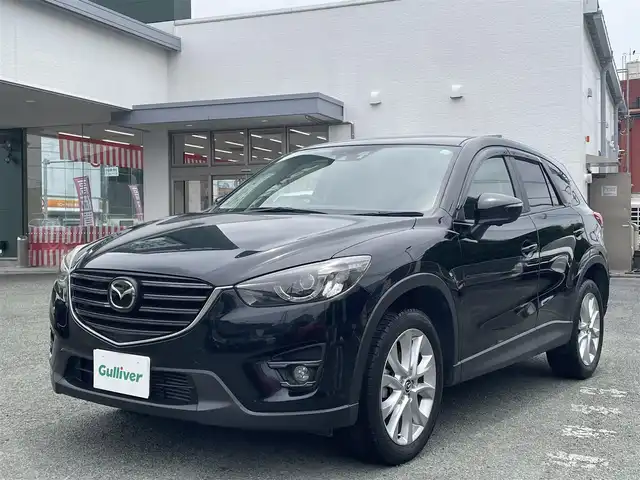 マツダ ＣＸ－５ XD プロアクティブ 熊本県 2015(平27)年 5.1万km ジェットブラックマイカ 純正メーカーナビ/【フルセグTV/Bluetooth/CD/DVD/USB】/バックカメラ/衝突軽減装置/クルーズコントロール/レーンアシスト/社外デジタルインナーミラー/コーナーセンサー（後ろ）/純正19インチアルミホイール/オートライトLED/本革巻きステアリング/純正フロアマット/プッシュスタート/スマートキー/スペアキー/保証書/取扱説明書