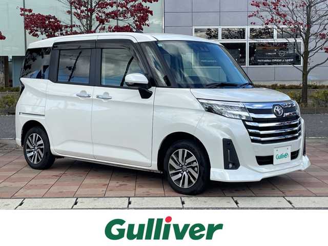 トヨタ ルーミー カスタムG 福島県 2025(令7)年 0.5万km パールホワイトⅢ スマートアシスト/レーダークルーズコントロール/純正ディスプレイオーディオ/（Carplay/AM/FM/BT/フルセグTV）/バックカメラ/両側パワースライドドア/前席シートヒーター/前後コーナーセンサー/純正14インチAW/ドアバイザー/LEDオートヘッドライト/プッシュスタート/スマートキー/アイドリングストップ