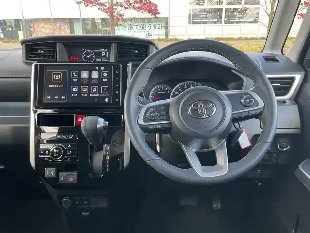 トヨタ ルーミー カスタムG 福島県 2025(令7)年 0.5万km パールホワイトⅢ スマートアシスト/レーダークルーズコントロール/純正ディスプレイオーディオ/（Carplay/AM/FM/BT/フルセグTV）/バックカメラ/両側パワースライドドア/前席シートヒーター/前後コーナーセンサー/純正14インチAW/ドアバイザー/LEDオートヘッドライト/プッシュスタート/スマートキー/アイドリングストップ