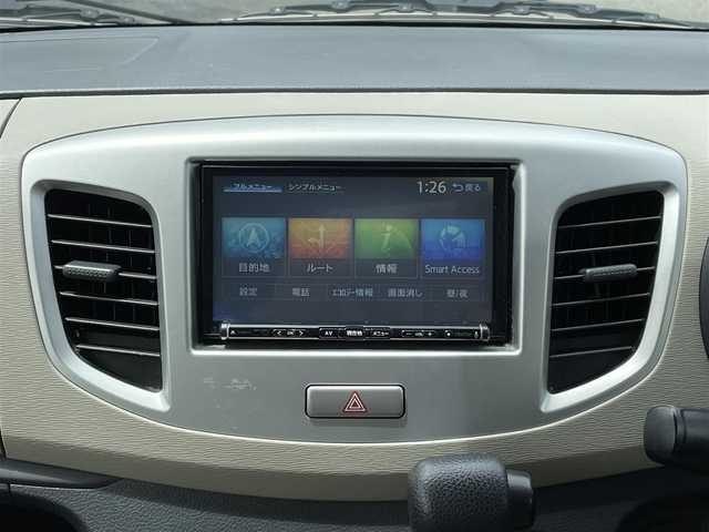 スズキ ワゴンＲ FX－E 福岡県 2014(平26)年 7.6万km ブルーイッシュブラックパール3 社外ナビ/（Clarion:NX614）/Bluetooth対応/フルセグTV/DVD/CD/AM/FM/バックカメラ/ドアバイザー/ETC/シート下収納（助手席）/純正フロアマット/ホイールキャップ/取扱説明書/リモコンキー