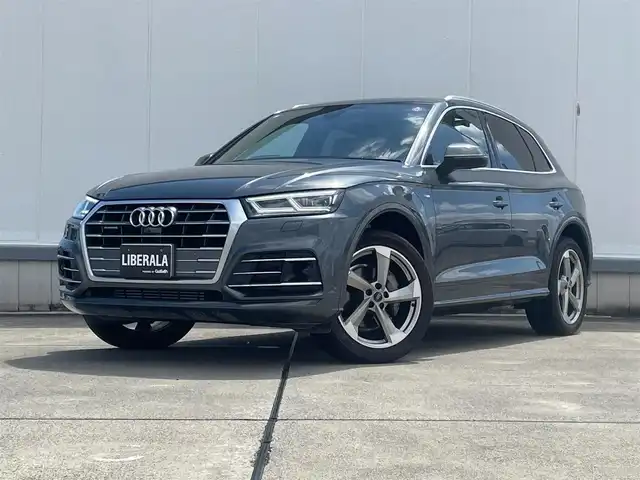 アウディ Ｑ５ 2．0TFSIクワトロ スポーツ 東京都 2018(平30)年 3.8万km デイトナグレーパールエフェクト S-Lineパッケージ/純正HDDナビ/フルセグTV/バックモニター/クルーズコントロール/純正LEDヘッドライト/S-Lineバンパー/S-Lineエクステリアロゴ/ドアシルトリムS-Lineロゴ/ハーフレザーシート/純正20インチアルミホイール/ルーフレール/プッシュスタート/D席/N席パワーシート/D席/N席シートヒーター/パークアシスト/ステアリングスイッチ/ハンズフリーフォン/純正トノカバー/スペアキー/電動リアゲート