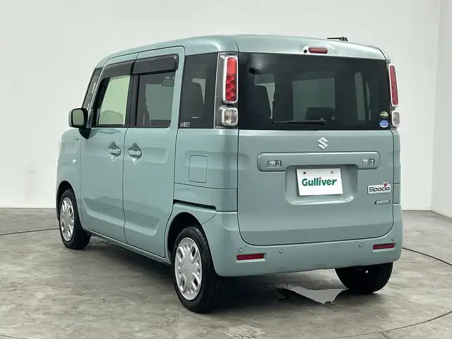 スズキ スペーシア HYBRID X 三重県 2018(平30)年 5.3万km オフブルーM 禁煙車/社外ナビゲーション/ーCD/DVD/USB/Bluetooth/HDMI/衝突軽減ブレーキ　/レーンキープアシスト　/両側パワースライドドア　/オートライト／オートハイビーム機能　/ＥＴＣ　/プッシュスタート／スマートキー　/アイドリングストップ　/シートヒーター　/スペアキー
