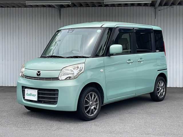 マツダ フレアワゴン XS 長野県 2013(平25)年 12.2万km フォレストアクアM 社外メモリナビ/パワースライドドア/社外１４インチアルミ
