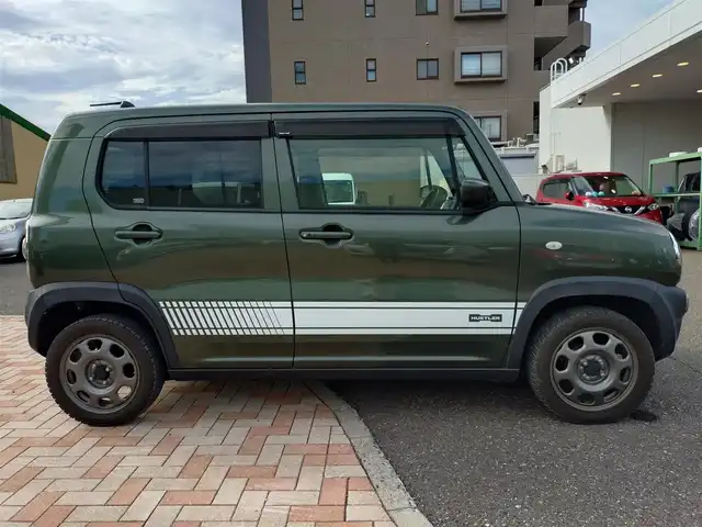 スズキ ハスラー G ターボ 新潟県 2016(平28)年 7.8万km クールカーキPM (株)IDOMが運営する【じしゃロン新潟店】の自社ローン専用車両になります。/こちらは現金またはオートローンご利用時の価格です。自社ローンご希望の方は別途その旨お申付け下さい/4WD/純正ナビ/CD視聴可能/ワンセグTV視聴可能（走行中視聴可能）/バックカメラ/ETC/プッシュスタート/衝突被害軽減システム/横滑り防止装置/シートヒーター（D席+N席）/純正フロアマット/スマートキー