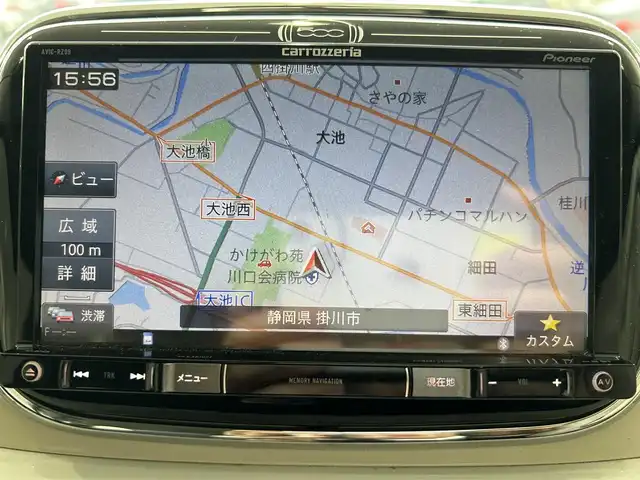 フィアット ５００ 静岡県 2016(平28)年 5.9万km 白 ・Bluetooth接続/・社外ナビゲーション/・DVD再生機能付き/・フルセグTV/・AUX接続/・USB入力端子/・純正フロアマット/・横滑り防止装置/・W＋サイドエアバッグ/・純正14インチAW