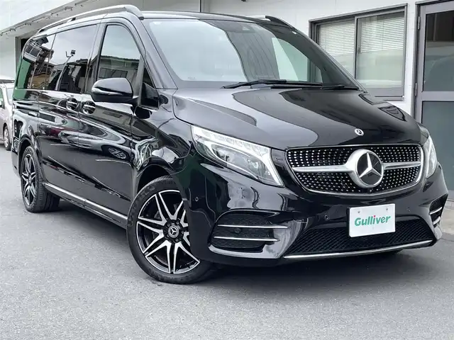 メルセデス・ベンツ Ｍ・ベンツ Ｖ２２０ d AVG ロング AMGライン 千葉県 2021(令3)年 0.6万km オブシディアンブラックM ワンオーナー/ACC/BSM/LKA/全席シートヒーター/　・2列目のみエアシート/オットマン/純正ナビ/　・フルセグTV/Blue Tooth/USBタイプC/パドルシフト/リアフォグライト/アンビエントライト/ETC2.0/前後コーナーセンサー/全方位カメラ/前後ドラレコ/取説/保証書/スペアキー