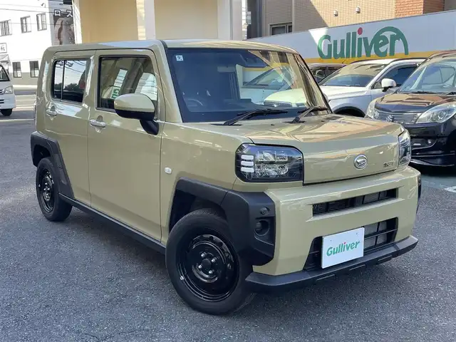 ダイハツ タフト X 静岡県 2024(令6)年 1.3万km サンドベージュメタリック ガラスルーフ/ディスプレイオーディオ/BT/USB/バックカメラ/前方ドライブレコーダー/ETC/衝突軽減ブレーキ/レーンキープアシスト/前後コーナーセンサー/LEDヘッドライト/純正フロアマット/スマートキー×2/保証書/取扱説明書