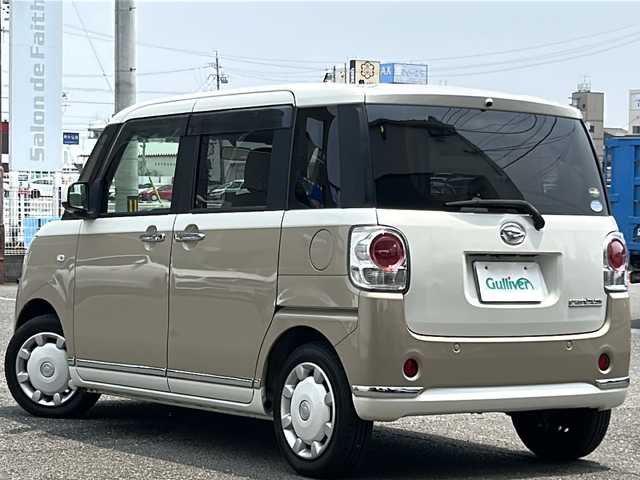 ダイハツ ムーヴ キャンバス X LTD メイクアッフ SA Ⅱ 岐阜県 2017(平29)年 6.5万km パールホワイトⅢ/ナチュラルベージュマイカメタリック 2トーン /ワンオーナー//純正7インチナビ/(CD/DVD/SD/USB/HDMI/BT/TV)//両側パワースライドドア//衝突被害軽減ブレーキ//横滑り防止装置//アイドリングストップ//純正フロアマット//純正ドアバイザー//オートライト//ステアリングスイッチ//プッシュスタート&スマートキー//スペアキー×1//ETC