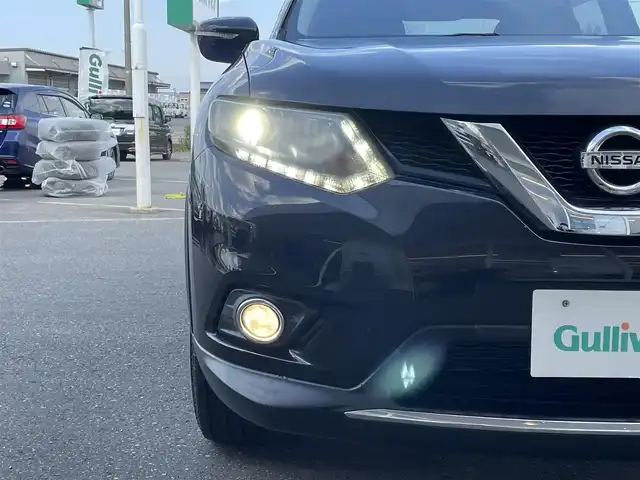 日産 エクストレイル 20X 青森県 2014(平26)年 8.5万km ダイヤモンドブラック ワンオーナー /切り替え式4WD/社外SDナビ/ 　CD/DVD/SD/iPod/BT/フルセグTV/バックカメラ/前席シートヒーター /アイドリングストップ/LEDオートライト/フォグランプ/ルーフレール/社外夏タイヤ付きアルミホイール4本積込/　　(225/65/R17)/ETC